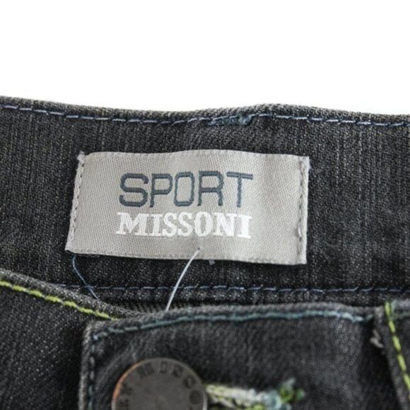 MISSONI SPORT Grey Stretch Wide Leg Jeans Size 28 - Picture 6 of 7